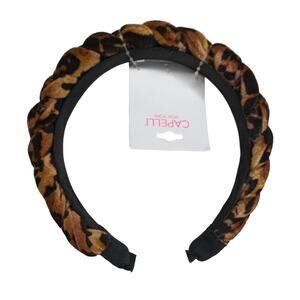 Capelli Leopard Print Padded Headband Hair Accessory
